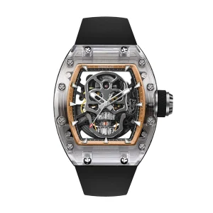 Cronusart CM08 - Sapphire Skull Gemstone Black Gold